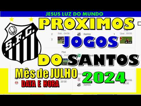 Que dia o Santos vai jogar?